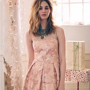 Anthropologie Eva Franco pink sequin dress $298